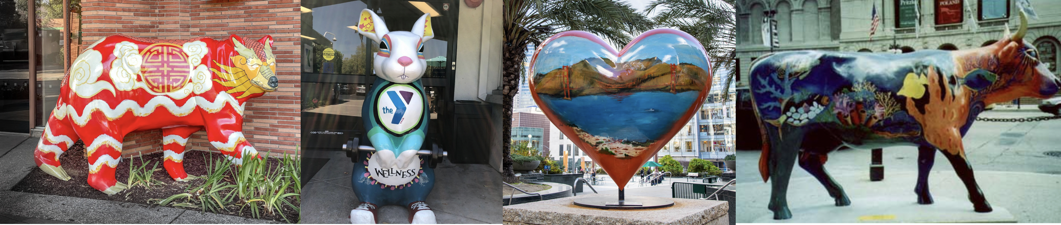 pictures of fiberglass sculptures from other cities